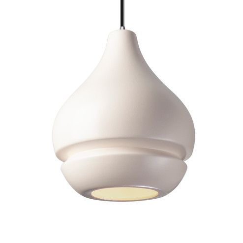 Radiance One Light Pendant in Matte White (102|CER-6400-MAT-CROM-BKCD)