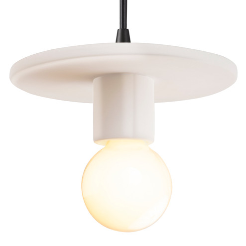 Radiance One Light Pendant in Matte White (102|CER-6320-MAT-MBLK-BKCD)