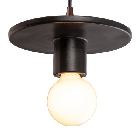 Radiance One Light Pendant in Carbon - Matte Black (102|CER-6320-CRB-DBRZ-BKCD)