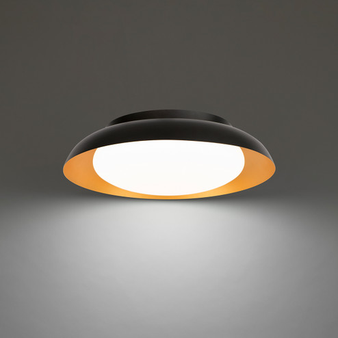 Taurus LED Flush Mount in Black/Gold (34|FM-49118-BK/GO)
