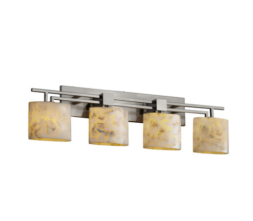 Alabaster Rocks Four Light Bath Bar in Matte Black (102|ALR-8704-30-MBLK)