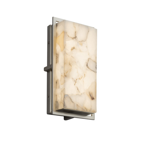 Alabaster Rocks LED Outdoor Wall Sconce in Brushed Nickel (102|ALR-7562W-NCKL)