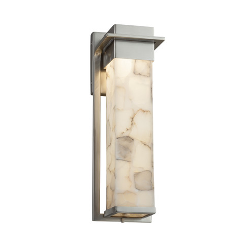 Alabaster Rocks LED Outdoor Wall Sconce in Brushed Nickel (102|ALR-7544W-NCKL)