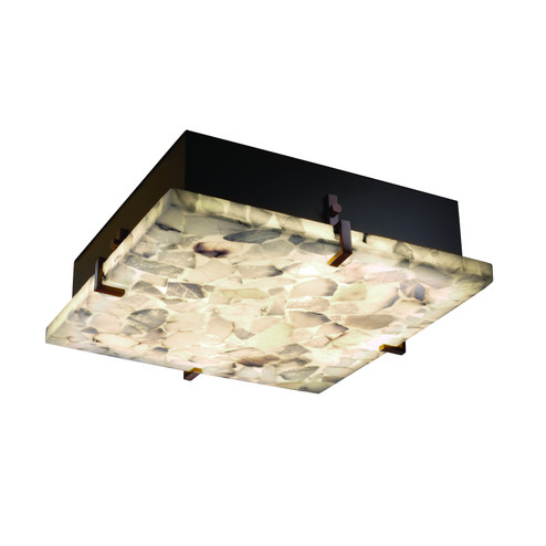 Alabaster Rocks LED Flush-Mount in Dark Bronze (102|ALR-5557-DBRZ-LED3-3000)