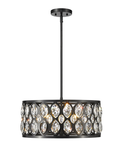 Dealey Five Light Chandelier in Matte Black (224|6010-20MB)