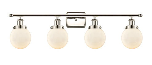 Ballston Urban Four Light Bath Vanity in Polished Nickel (405|916-4W-PN-G201-6)