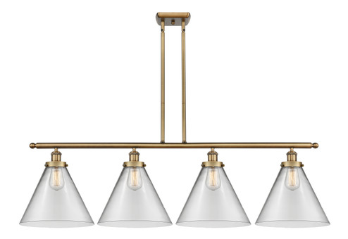 Ballston Urban LED Island Pendant in Brushed Brass (405|916-4I-BB-G42-L-LED)
