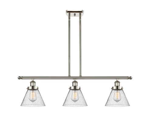 Ballston Urban Three Light Island Pendant in Polished Nickel (405|916-3I-PN-G44)