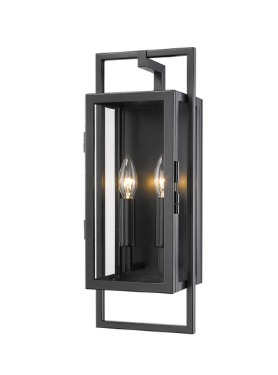 Lucian Two Light Outdoor Wall Sconce in Black (224|598S-BK)