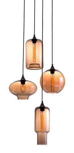 Lambie Four Light Ceiling Lamp in Rust, Amber (339|98425)