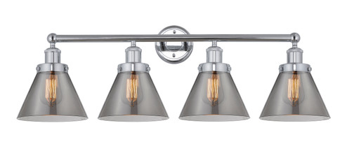 Edison Four Light Bath Vanity in Polished Chrome (405|616-4W-PC-G43)