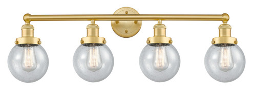 Edison Four Light Bath Vanity in Polished Chrome (405|616-4W-PC-G204-6)