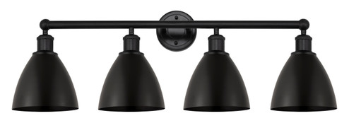Edison Four Light Bath Vanity in Matte Black (405|616-4W-BK-MBD-75-BK)