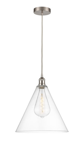 Edison LED Pendant in Brushed Satin Nickel (405|616-1P-SN-GBC-162-LED)