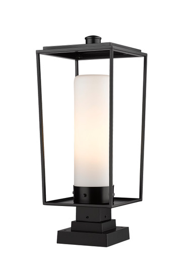 Sheridan One Light Outdoor Pier Mounted Fixture in Black (224|595PHBS-SQPM-BK)