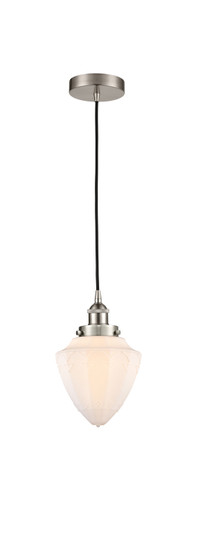 Edison LED Mini Pendant in Brushed Satin Nickel (405|616-1PH-SN-G661-7-LED)