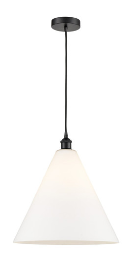 Edison One Light Pendant in Matte Black (405|616-1P-BK-GBC-161)