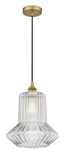 Edison LED Pendant in Brushed Brass (405|616-1P-BB-G212)
