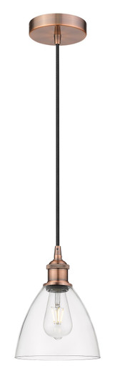 Edison One Light Mini Pendant in Antique Copper (405|616-1P-AC-GBD-752)
