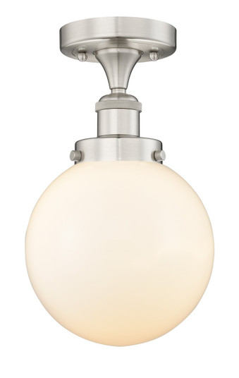 Edison One Light Semi-Flush Mount in Brushed Satin Nickel (405|616-1F-SN-G201-8)