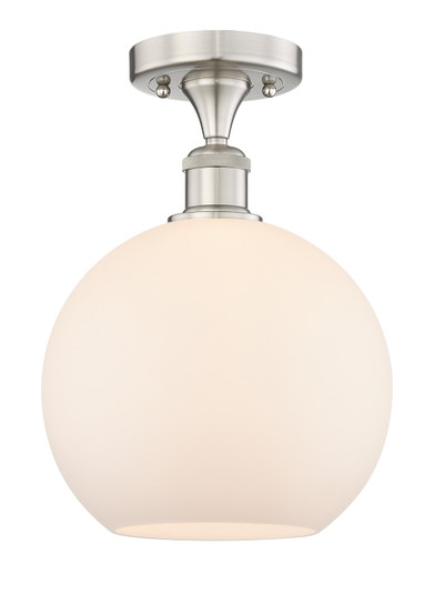Edison One Light Semi-Flush Mount in Brushed Satin Nickel (405|616-1F-SN-G121-10)