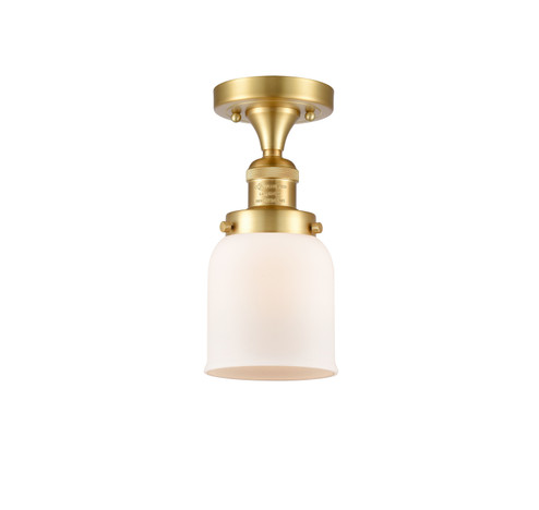 Franklin Restoration One Light Semi-Flush Mount in Satin Gold (405|517-1CH-SG-G51)