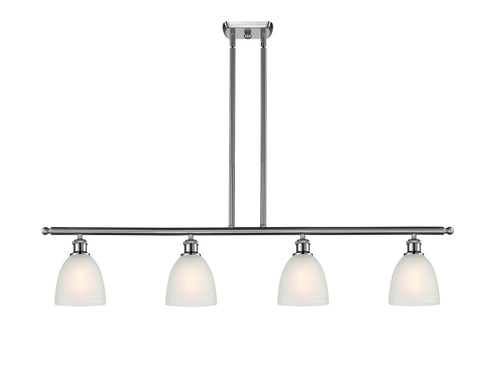 Ballston Four Light Island Pendant in Brushed Satin Nickel (405|516-4I-SN-G381)