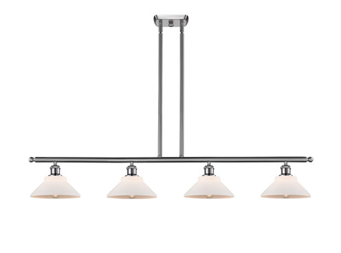 Ballston Four Light Island Pendant in Brushed Satin Nickel (405|516-4I-SN-G131)