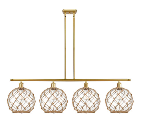 Ballston LED Island Pendant in Satin Gold (405|516-4I-SG-G122-10RB-LED)