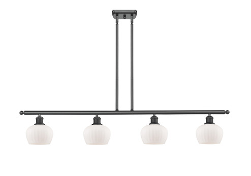 Ballston Four Light Island Pendant in Matte Black (405|516-4I-BK-G91)