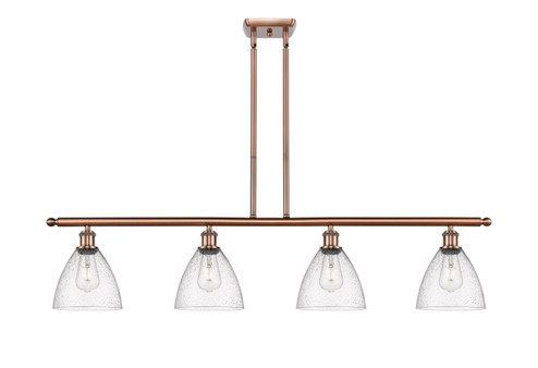 Ballston Four Light Island Pendant in Antique Copper (405|516-4I-AC-GBD-754)
