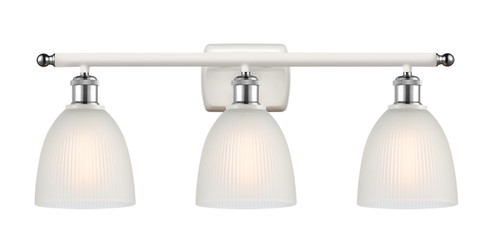 Ballston LED Bath Vanity in White Polished Chrome (405|516-3W-WPC-G381-LED)