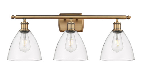 Ballston LED Bath Vanity in Brushed Brass (405|516-3W-BB-GBD-752-LED)
