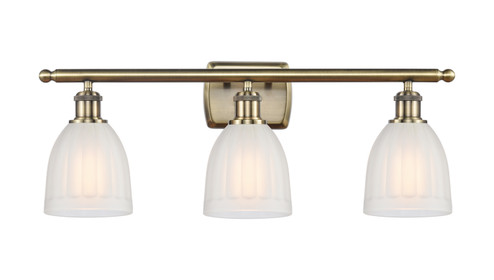 Ballston Three Light Bath Vanity in Antique Brass (405|516-3W-AB-G441)