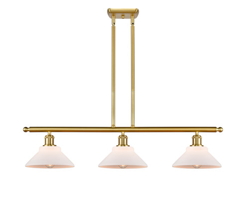 Ballston Three Light Island Pendant in Satin Gold (405|516-3I-SG-G131)