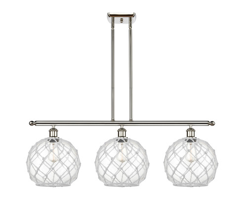Ballston Three Light Island Pendant in Polished Nickel (405|516-3I-PN-G122-10RW)
