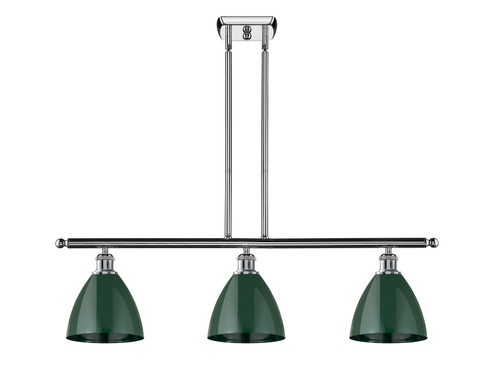 Ballston Three Light Island Pendant in Polished Chrome (405|516-3I-PC-MBD-75-GR)