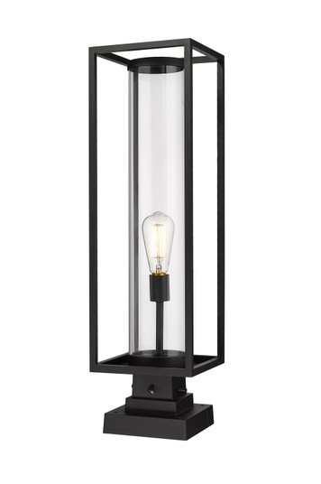 Dunbroch One Light Outdoor Pier Mounted Fixture in Black (224|584PHBS-SQPM-BK)