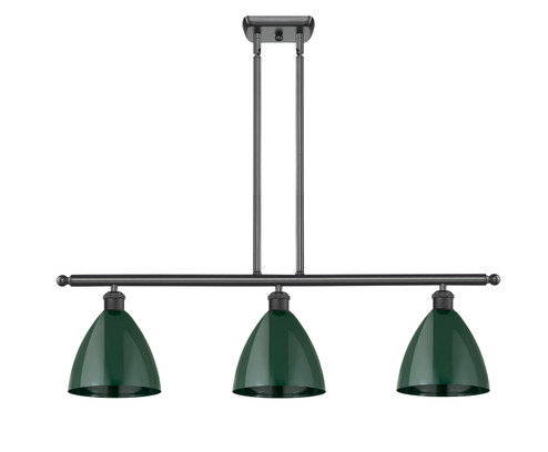 Ballston Three Light Island Pendant in Matte Black (405|516-3I-BK-MBD-75-GR)