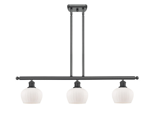 Ballston Three Light Island Pendant in Matte Black (405|516-3I-BK-G91)