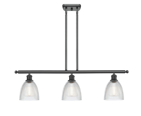Ballston Three Light Island Pendant in Matte Black (405|516-3I-BK-G382)