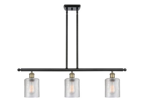 Ballston Three Light Island Pendant in Black Antique Brass (405|516-3I-BAB-G112)