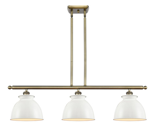 Ballston Three Light Island Pendant in Antique Brass (405|516-3I-AB-M14-W)