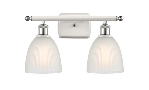 Ballston LED Bath Vanity in White Polished Chrome (405|516-2W-WPC-G381-LED)
