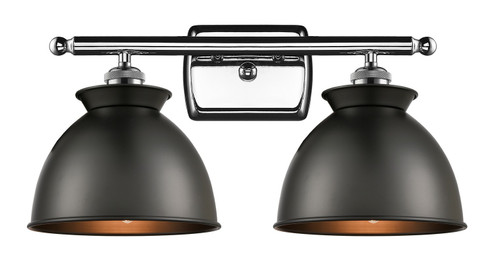 Ballston Two Light Bath Vanity in Polished Chrome (405|516-2W-PC-M14-BK)