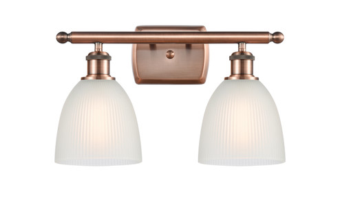 Ballston Two Light Bath Vanity in Antique Copper (405|516-2W-AC-G381)