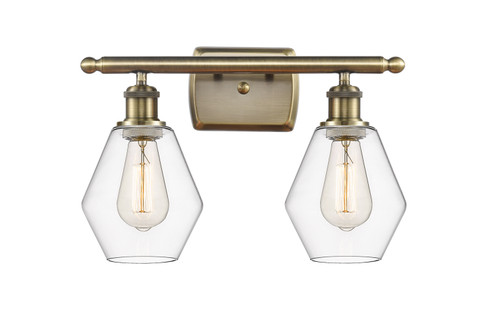 Ballston Two Light Bath Vanity in Antique Brass (405|516-2W-AB-G652-6)