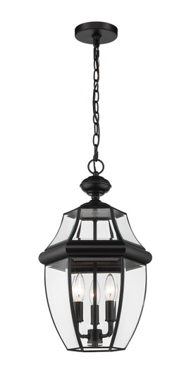 Westover Three Light Outdoor Chain Mount Ceiling Fixture in Black (224|580CHB-BK)