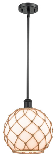 Ballston One Light Mini Pendant in Matte Black (405|516-1S-BK-G121-10RB)