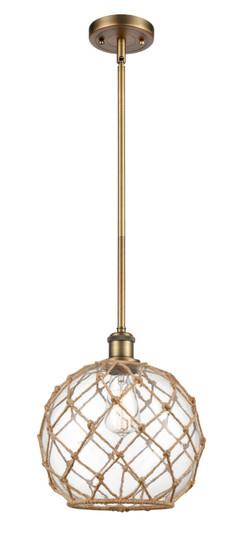 Ballston One Light Mini Pendant in Brushed Brass (405|516-1S-BB-G122-10RB)